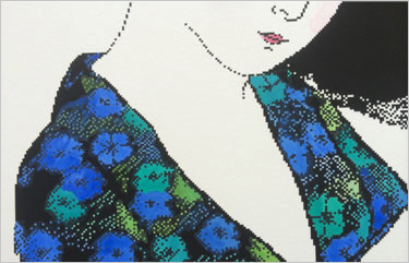 Japanese Woodcut Hand Painted Icon Print by Susan Kare – Kare Prints Japanese Woodcut Hand Painted Icon Print by Susan Kare – Kare Prints